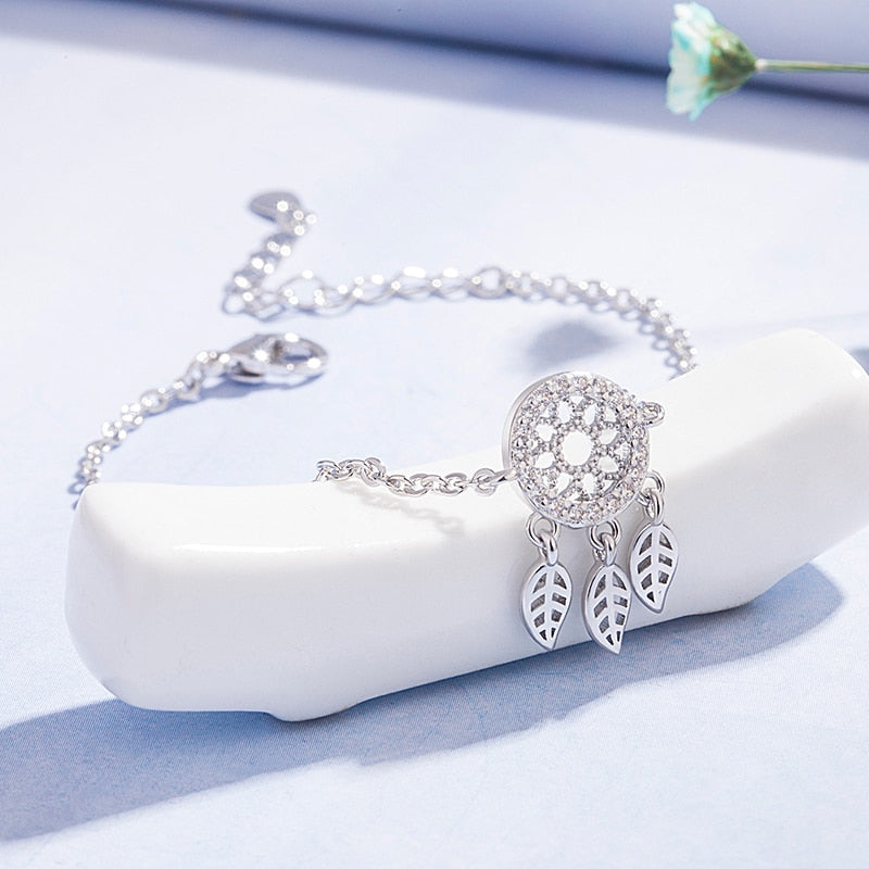 Zircon Dreamcatcher Feather Pretty Bracelet Fine Jewelry Bracelets